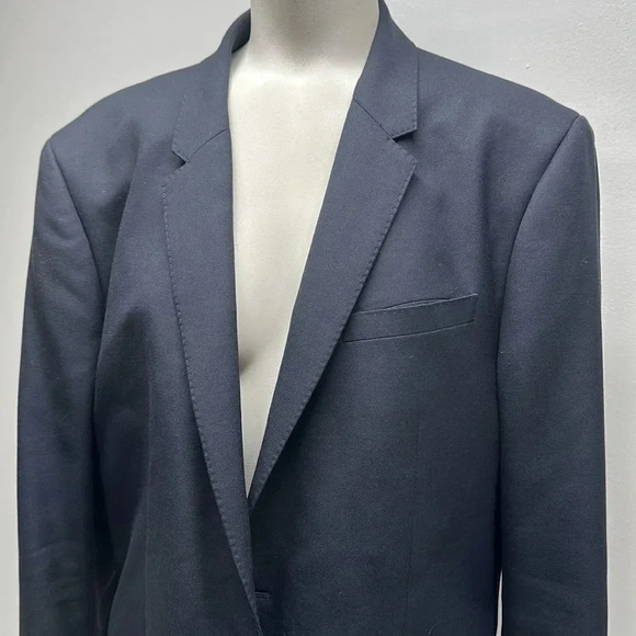 Rag and Bone Sports Blazer Jacket Coat Wool Blend Navy Blue Men’s Size 44R 44 - Picture 2 of 10